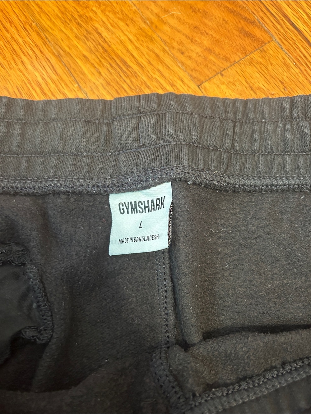 Black Gymshark sweatpant joggers - Picture 2 of 4